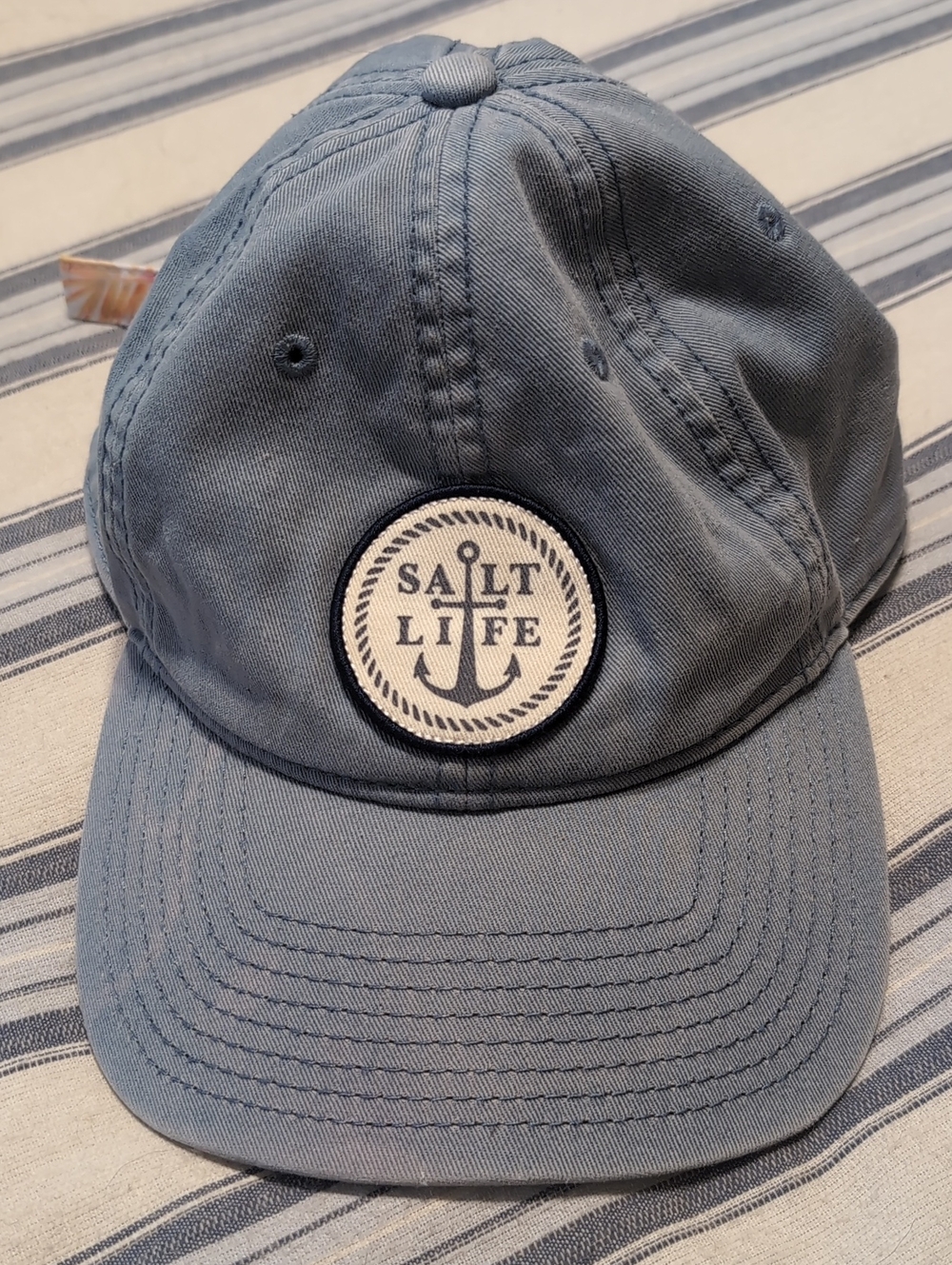 Salt Life Light Blue Anchor Patch Baseball Cap